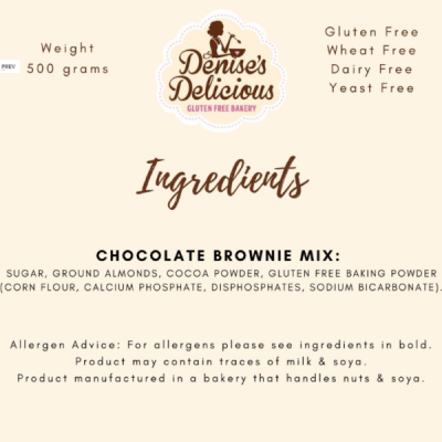 Gluten Free Chocolate Brownie Mix