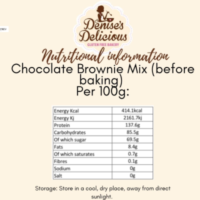 Gluten Free Chocolate Brownie Mix