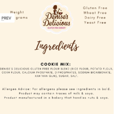 Vegan and Gluten Free Cookie Mix