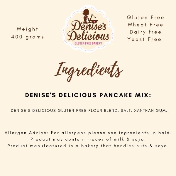 Denise’s Delicious Gluten Free Pancake Mix Gluten Free Bakery, Cork