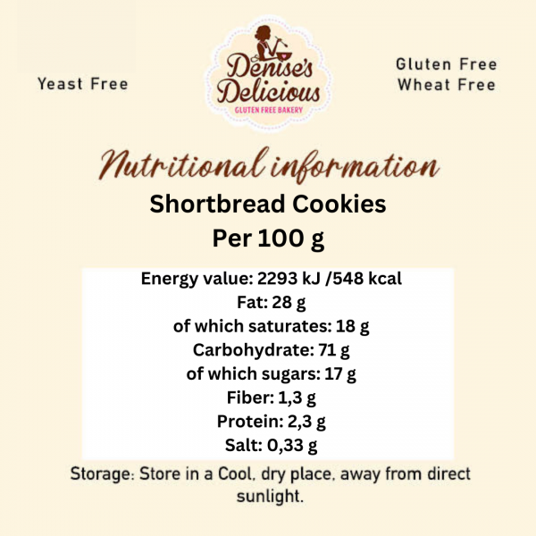 Gluten Free Shortbread Cookies Gluten Free Bakery, Cork, Ireland