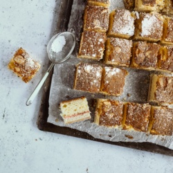Denise's Delicious Gluten Free Bakewell Tray Bake